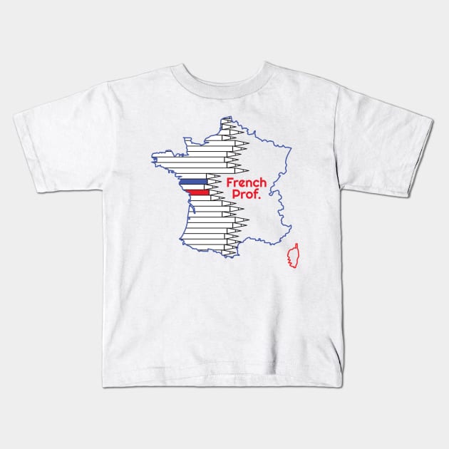 French Prof logo Kids T-Shirt by Stecra